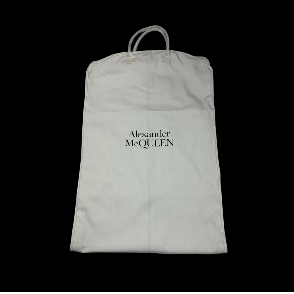Alexander McQueen Canvas Garment Bag LONG WEDDING Dustproof and ICONIC TRAVEL
